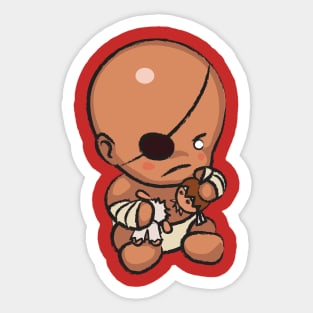 Street Fighter Babies: Sagat Sticker